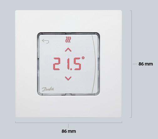 Danfoss Icon RD WL tr&aring;dl&oslash;s rumtermostat m/display