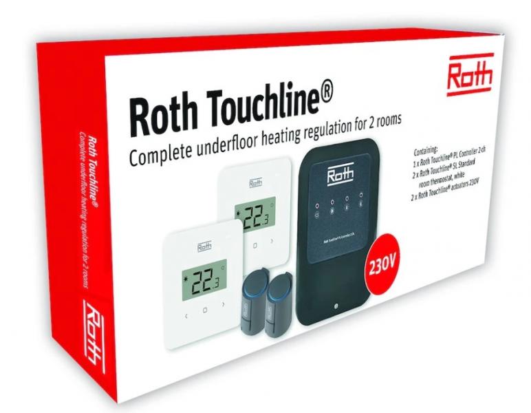 Roth Touchline&reg; PL rumregulering for 2 rum tr&aring;dl&oslash;s