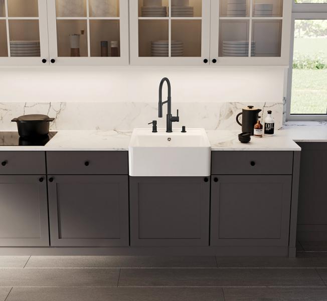 Blanco Panor 60 køkkenvask i porcelæn - Krystalhvid Blanco Panor 60 køkkenvask i porcelæn - Krystalhvid