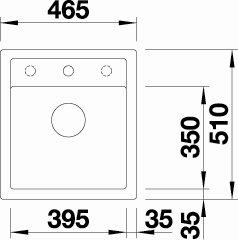 Blanco Dalago 45 k&oslash;kkenvask - Tr&oslash;ffel