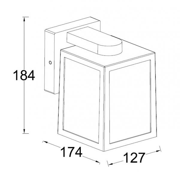 Lutec Tradition Shiva udend&oslash;rslampe - Mat sort