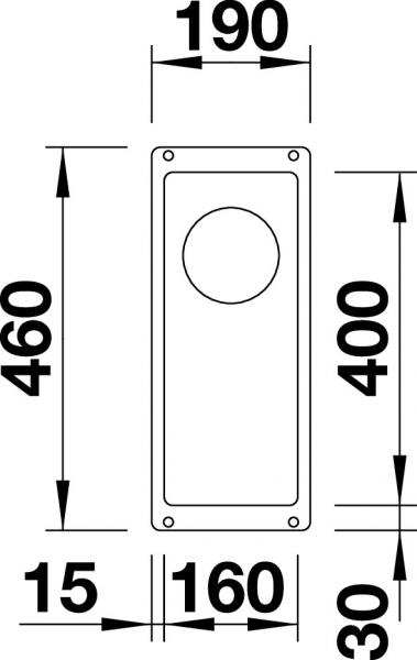 Blanco Subline 160-U k&oslash;kkenvask - Antracit