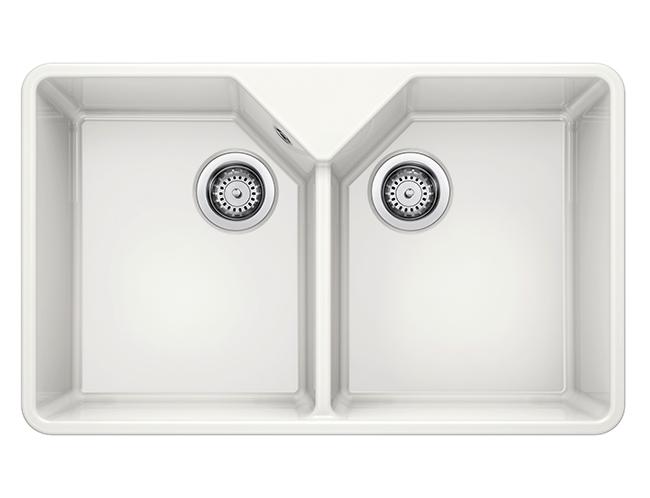 Blanco Villae Farmhouse 80 dobbelt k&oslash;kkenvask i porcel&aelig;n
