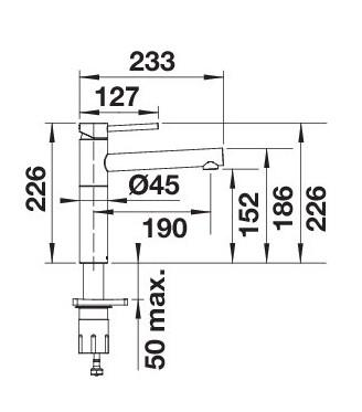 Blanco Alta II k&oslash;kkenarmatur - Tr&oslash;ffel