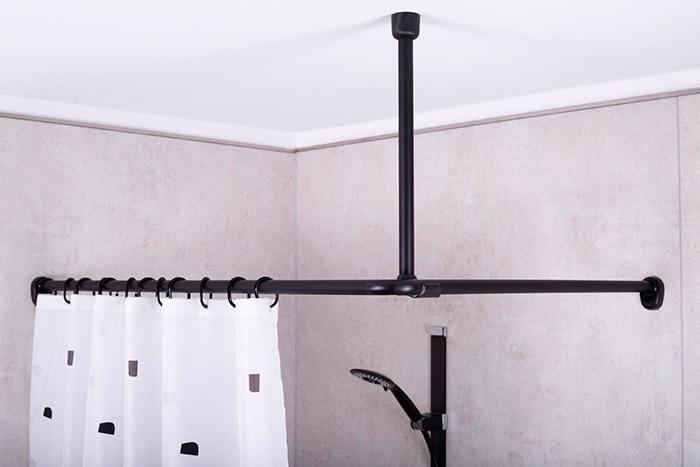 Ridder Wien loftst&oslash;tte t/badeforh&aelig;ngsstang - 50 cm - Mat sort