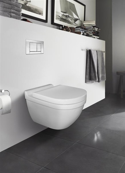 Duravit Starck 3 v&aelig;gh&aelig;ngt toilet m/skjult montering og wondergliss