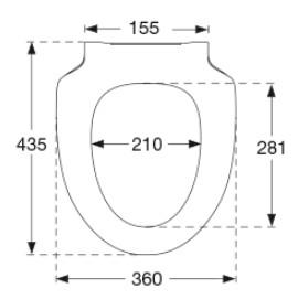 Pressalit Spira 956 toiletsæde m/soft-close og propbeslag - Hvid Pressalit Spira 956 toiletsæde m/soft-close og propbeslag - Hvid