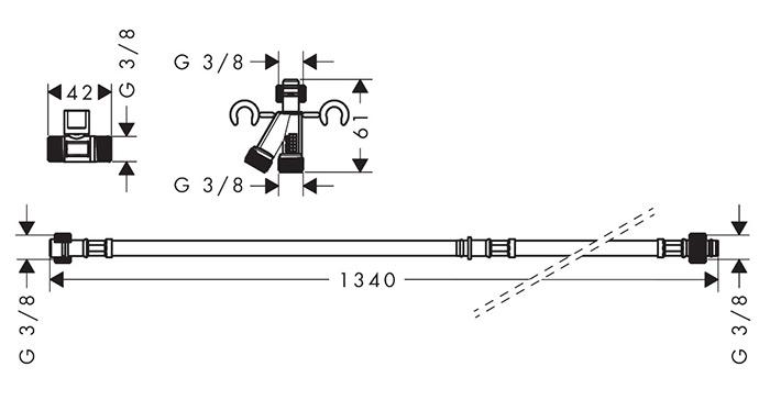 hansgrohe vandtilkoblingssæt til douchetoilet hansgrohe vandtilkoblingssæt til douchetoilet