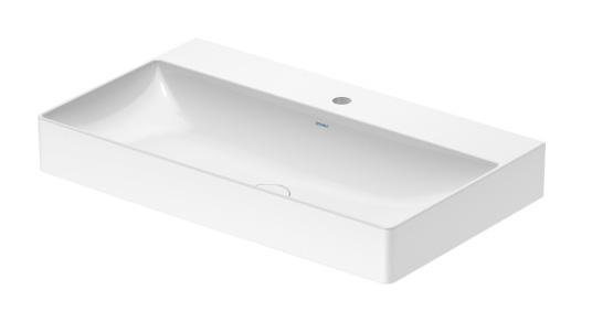 Duravit DuraSquare 80 h&aring;ndvask t/v&aelig;g eller m&oslash;bel - Uden overl&oslash;b - 1 hanehul - Wondergliss
