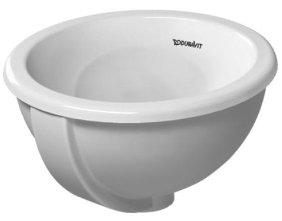 Duravit Architec Bali &Oslash;33 h&aring;ndvask t/nedf&aelig;ldning - Uden hanehul