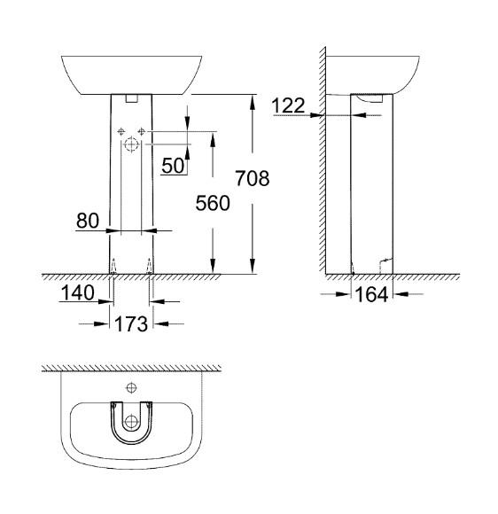 Grohe Bau Ceramic hels&oslash;jle