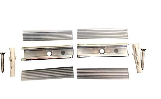 Alterna Vetro Bundst&oslash;tte til Fast Brusev&aelig;g. 60x15x15 mm - Krom