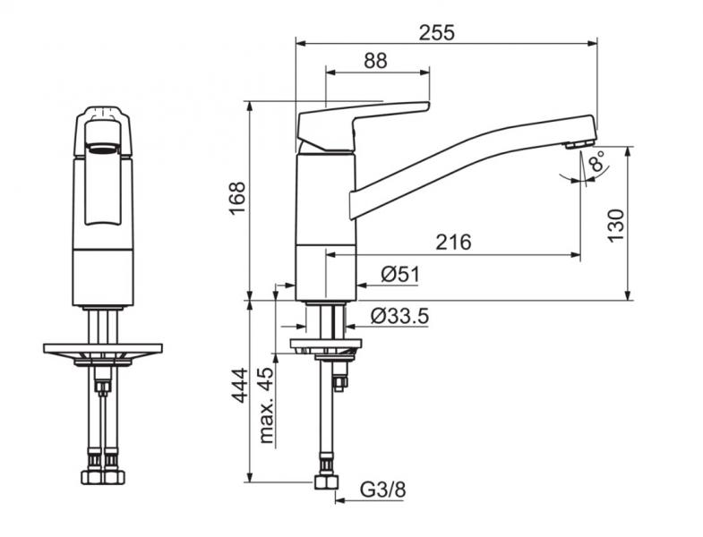 Oras Saga Køkkenbatteri Oras Saga Køkkenbatteri