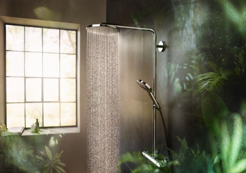 hansgrohe Raindance Select S 240 PowderRain brusesystem - B&oslash;rstet bronze