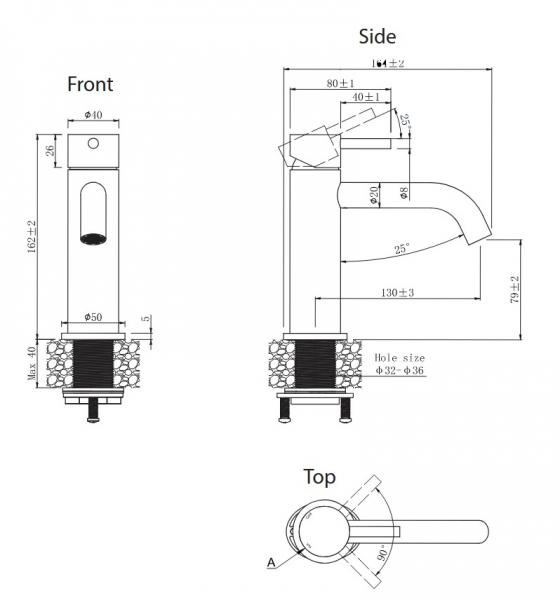 Lavabo Studio og Mira RS komplet pakke til badev&aelig;relset - B&oslash;rstet messing PVD
