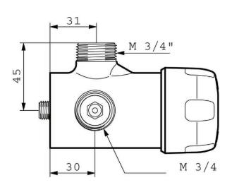 CMA Tempo mix blandingsbatteri t/brus 3/4. Varm-Kold. fork. 790000 CMA Tempo mix blandingsbatteri t/brus 3/4. Varm-Kold. fork. 790000
