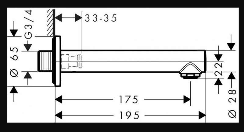 Hansgrohe Talis S kartud - Krom Hansgrohe Talis S kartud - Krom