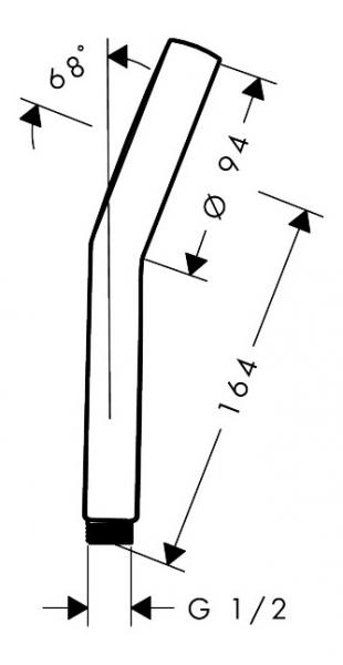 hansgrohe Activera S 95 h&aring;ndbruser 1jet m/EcoSmart+ - Krom