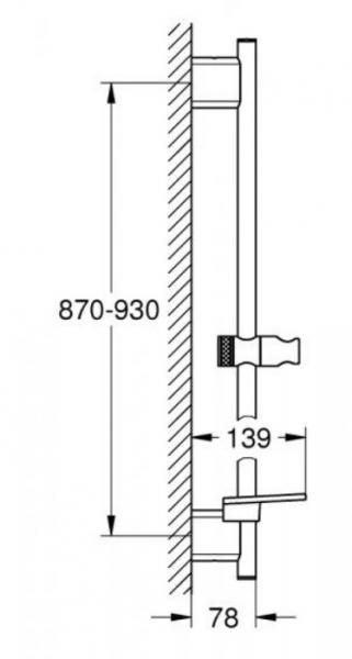 Grohe Rainshower SmartActive bruses&aelig;t - B&oslash;rstet Hard Graphite