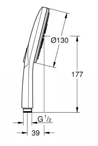 Grohe Rainshower SmartActive bruses&aelig;t - B&oslash;rstet cool sunrise