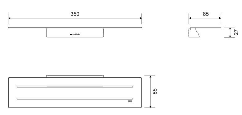 Unidrain Reframe sæbehylde - Sort Unidrain Reframe sæbehylde - Sort
