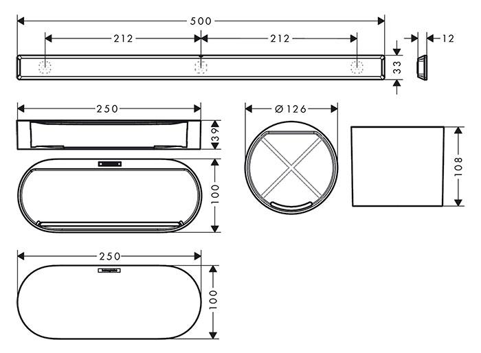 Hansgrohe WallStoris sæt til badeværelse - Mat hvid Hansgrohe WallStoris sæt til badeværelse - Mat hvid