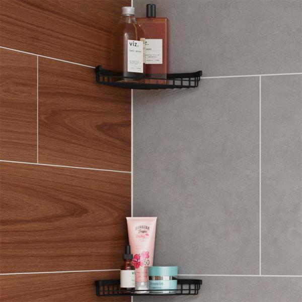 Lavabo Luna hj&oslash;rnehylde til bad - Mat sort