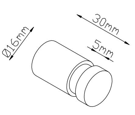 Lavabo Luna h&aring;ndkl&aelig;dekrog -  2 stk - Messing natur