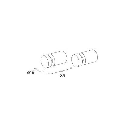 Pressalit håndklædekrog m/slids - 2 stk - Poleret rustfrit stål Pressalit håndklædekrog m/slids - 2 stk - Poleret rustfrit stål