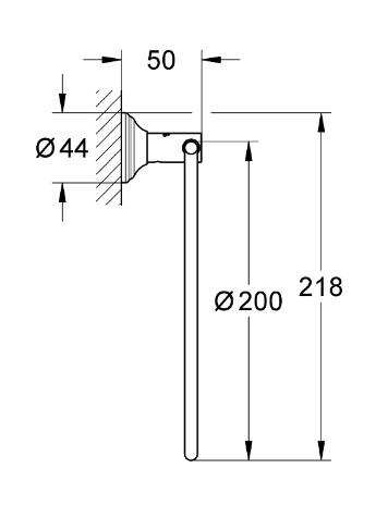 Grohe Essentials Authentic h&aring;ndkl&aelig;dering - Krom