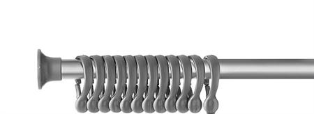 Van Der P Erica2000 Forskydelig forhængsstang 70-170cm, Sølv Van Der P Erica2000 Forskydelig forhængsstang 70-170cm, Sølv