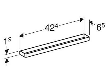 If&ouml; h&aring;ndkl&aelig;deholder til vaskeskab - Hvid