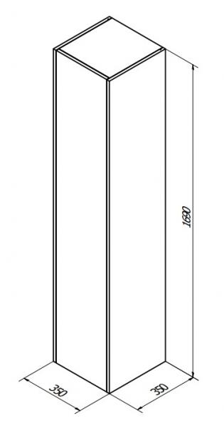 Sanibell Proline h&oslash;jskab - R&aring; eg