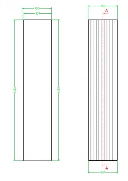 Sanibell Proline højskab m/lameller - Urban eg Sanibell Proline højskab m/lameller - Urban eg