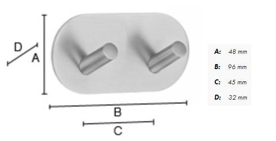 Beslagsboden selvkl&aelig;bende dobbeltkrog - Rustfrit st&aring;l