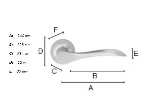 Beslagsboden B154B udend&oslash;rsgreb - Mat sort