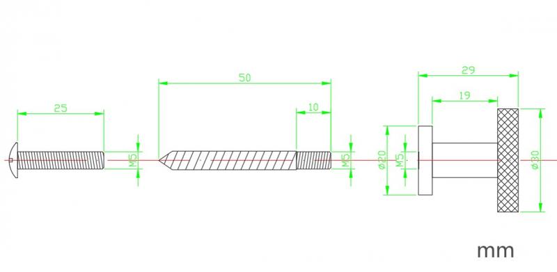 Cass&oslash;e Crystal Cut knopgreb eller krog - Mat bronze