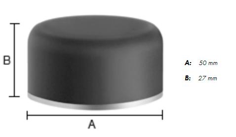 Beslagsboden d&oslash;rstopper til gulv - Sort