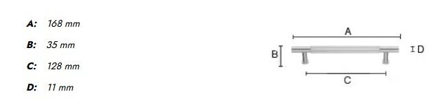 Beslagsboden B6361 møbelgreb m/crystal cut - Børstet messing Beslagsboden B6361 møbelgreb m/crystal cut - Børstet messing