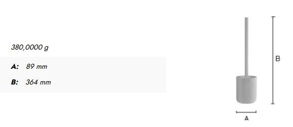 Beslagsboden Wave toiletbørste t/gulv - Mat hvid Beslagsboden Wave toiletbørste t/gulv - Mat hvid