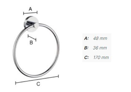 Smedbo Home h&aring;ndkl&aelig;dering - Krom