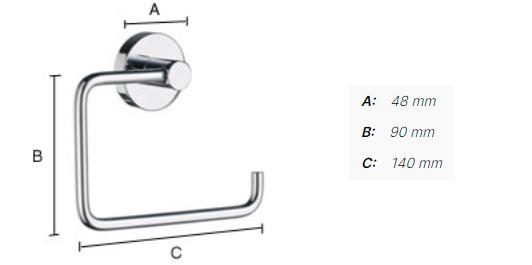 Smedbo Home toiletpapirholder - B&oslash;rstet messing