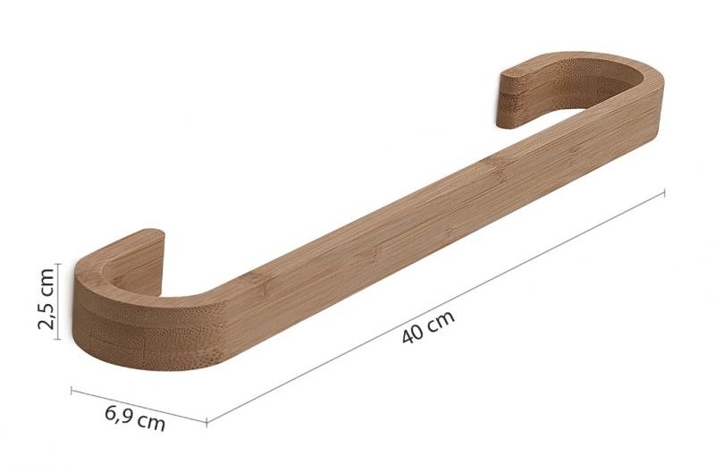 Hefe Himalaya h&aring;ndkl&aelig;deholder 40 cm - Bambus