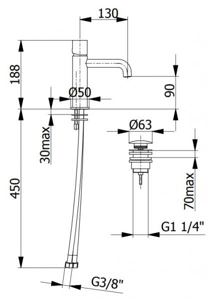 Cassøe One håndvaskarmatur - Krom Cassøe One håndvaskarmatur - Krom