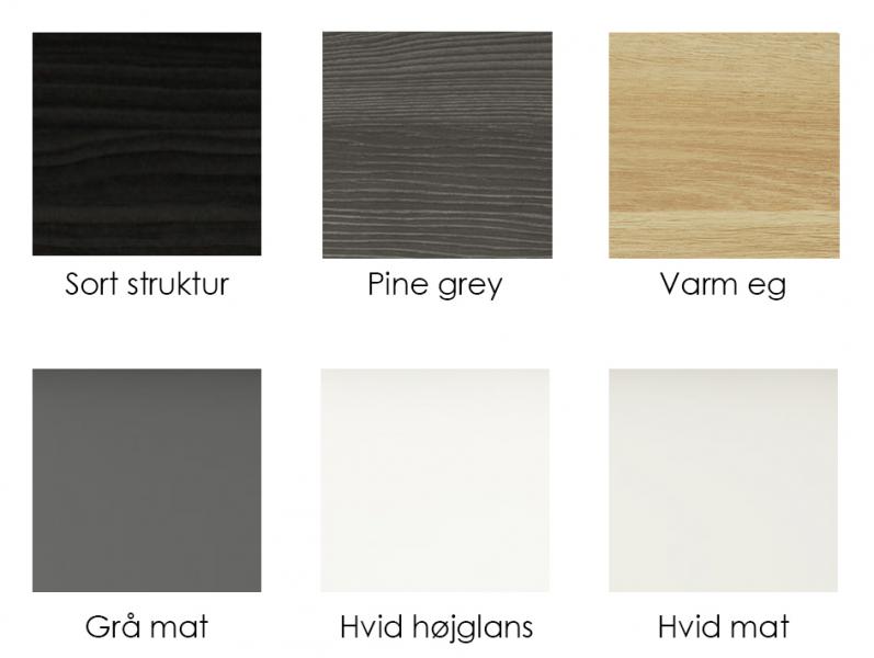 Dansani Mido 60 kompakt m&oslash;belpakke m/Amber vask - Mat gr&aring;