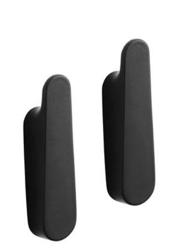 Pressalit Style knage til akustikpanel - 2 stk - Mat sort Pressalit Style knage til akustikpanel - 2 stk - Mat sort