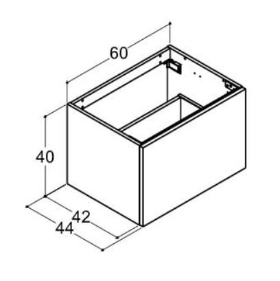 Dansani Luna Urban 60 sideskab m/skuffe - Valgfri farve Dansani Luna Urban 60 sideskab m/skuffe - Valgfri farve