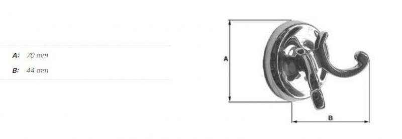 Smedbo Villa dobbelt h&aring;ndkl&aelig;dekrog - Poleret messing