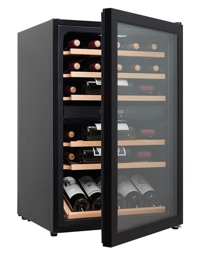 Cavin Polar Collection 51 fritst&aring;ende vink&oslash;leskab m/2 zoner - Sort