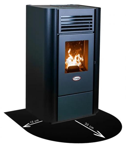 Varmefast st&aring;lgulvplade - Halvrund